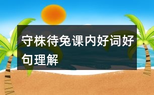 守株待兔課內(nèi)好詞好句理解