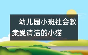 　幼兒園小班社會(huì)教案：愛(ài)清潔的小貓