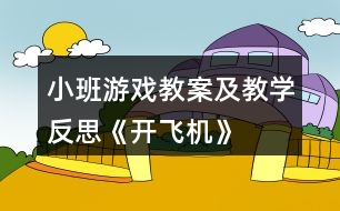 小班游戲教案及教學(xué)反思《開飛機》