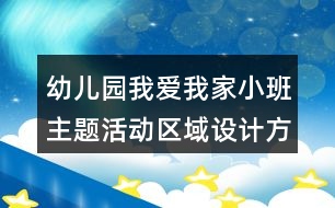 幼兒園我愛(ài)我家小班主題活動(dòng)區(qū)域設(shè)計(jì)方案