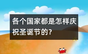 各個國家都是怎樣慶祝圣誕節(jié)的？