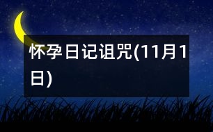 懷孕日記：詛咒(11月1日)