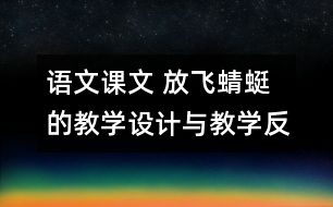 語文課文 放飛蜻蜓的教學(xué)設(shè)計與教學(xué)反思 課后習(xí)題答案