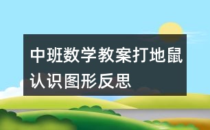 中班數(shù)學(xué)教案打地鼠認識圖形反思