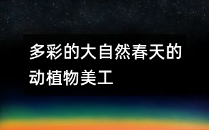 多彩的大自然——春天的動、植物（美工）