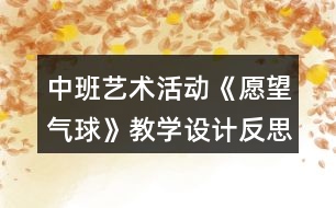 中班藝術活動《愿望氣球》教學設計反思