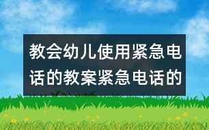 教會幼兒使用緊急電話的教案：緊急電話的用途