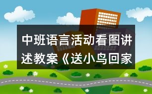 中班語言活動看圖講述教案《送小鳥回家》