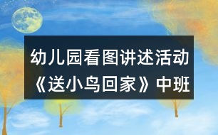 幼兒園看圖講述活動《送小鳥回家》中班語言教案