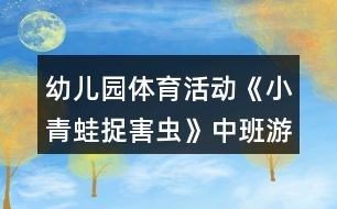 幼兒園體育活動(dòng)《小青蛙捉害蟲》中班游戲教案反思