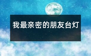 我最親密的朋友——“臺(tái)燈”