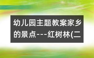 幼兒園主題教案：家鄉(xiāng)的景點---紅樹林(二)