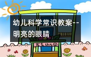 幼兒科學(xué)常識教案--明亮的眼睛