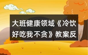 大班健康領(lǐng)域《冷飲好吃我不貪》教案反思