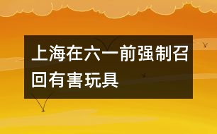 上海在六一前強(qiáng)制召回有害玩具