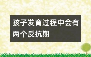 孩子發(fā)育過程中會(huì)有兩個(gè)反抗期