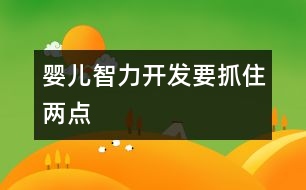 嬰兒智力開發(fā)要抓住兩點(diǎn)