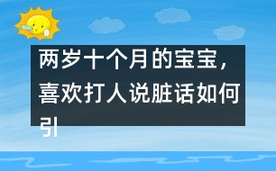 兩歲十個(gè)月的寶寶，喜歡打人說臟話如何引導(dǎo)――陳福國(guó)