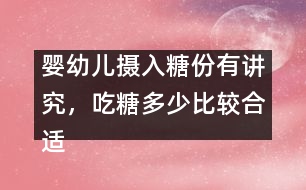 嬰幼兒攝入糖份有講究，吃糖多少比較合適呢