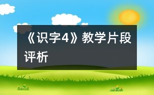 《識(shí)字4》教學(xué)片段評(píng)析