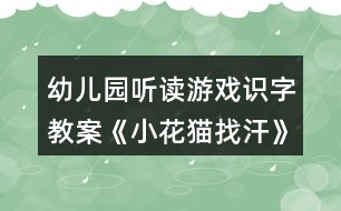 幼兒園聽讀游戲識(shí)字教案《小花貓找汗》教學(xué)設(shè)計(jì)反思