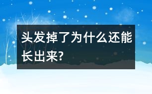 頭發(fā)掉了為什么還能長(zhǎng)出來(lái)?