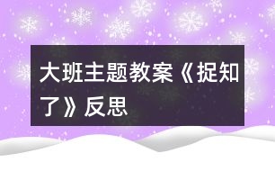 大班主題教案《捉知了》反思