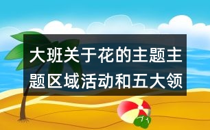 大班關于花的主題主題區(qū)域活動和五大領域怎么設計？