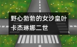 野心勃勃的女沙皇葉卡杰琳娜二世